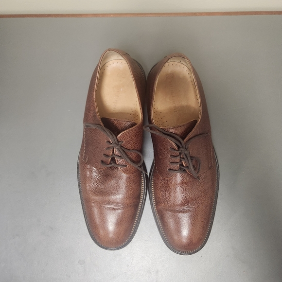 MARTIN DINGMAN - BROWN LEATHER TIE OXFORDS Shoes SIZE 9 - Picture 4 of 10